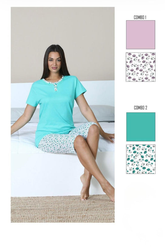 PCP-6277 Pigiama donna mezza manica P.Pinochietto - PIGIAMA DONNA - capricci