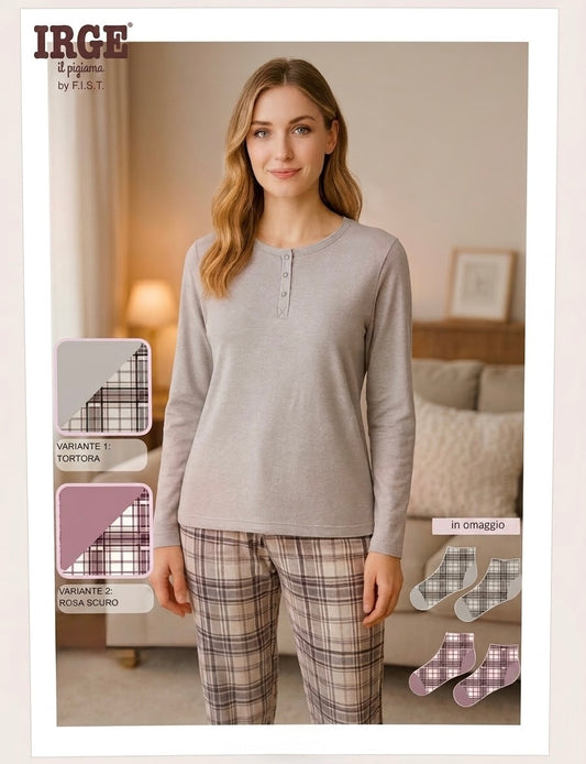 Pigiama donna flanella
