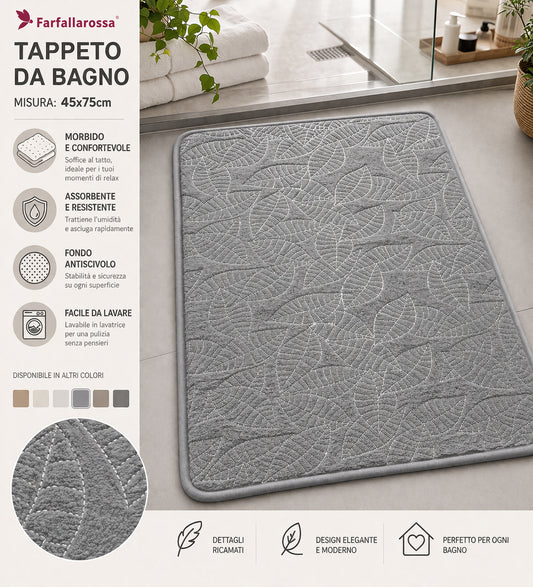 Tappeto da bagno DT-25-80 - Tappeto bagno - Farfalla rossa