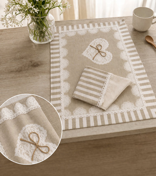 Breakfast sets  BS-01B - tovaglietta - Farfalla rossa